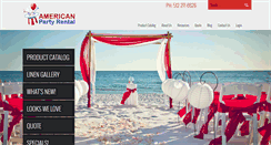 Desktop Screenshot of americanpartyrental.com